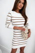 'Halina' Striped Sweater Dress - Celes Fashion